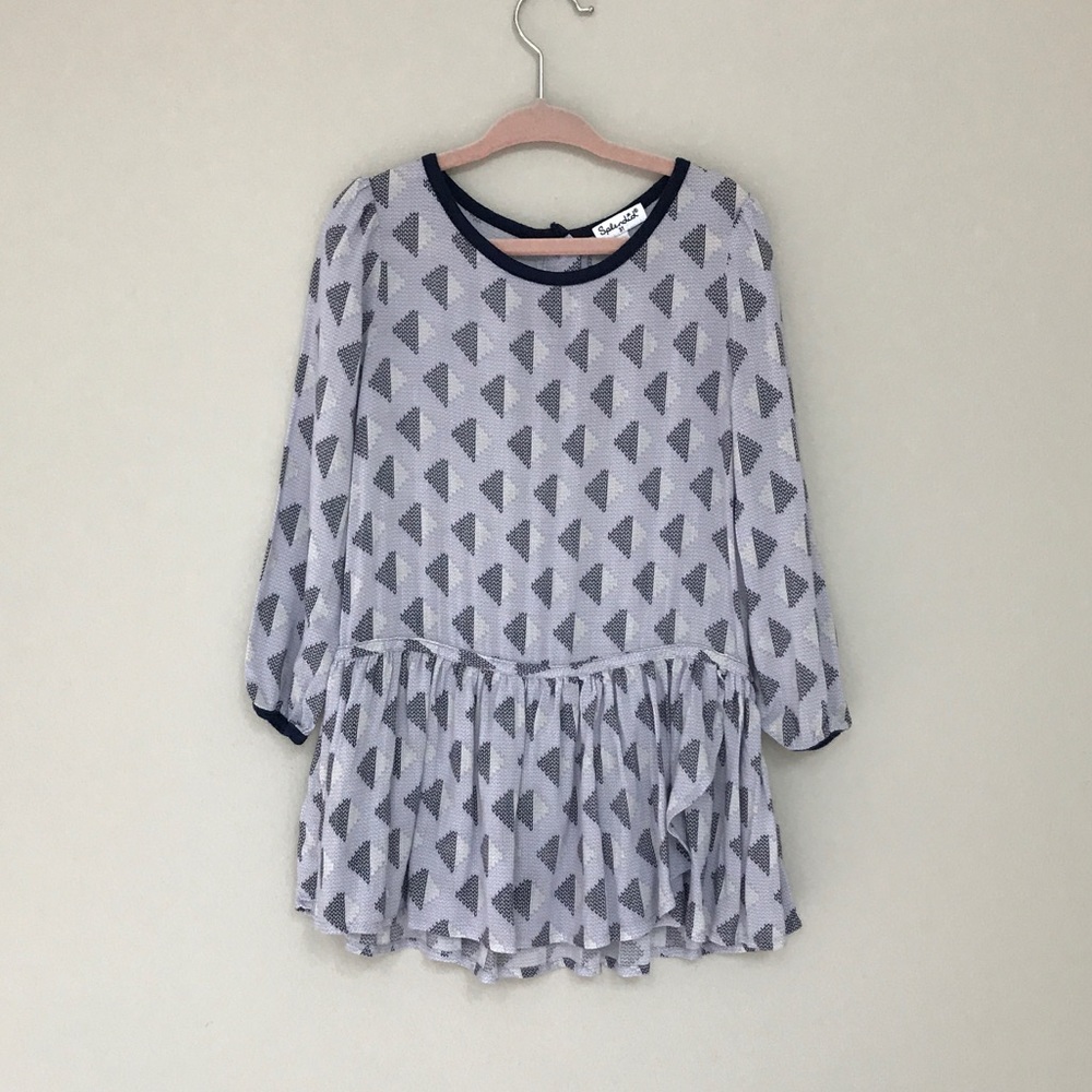 Girls 3t long sleeve patterned Splendid dress