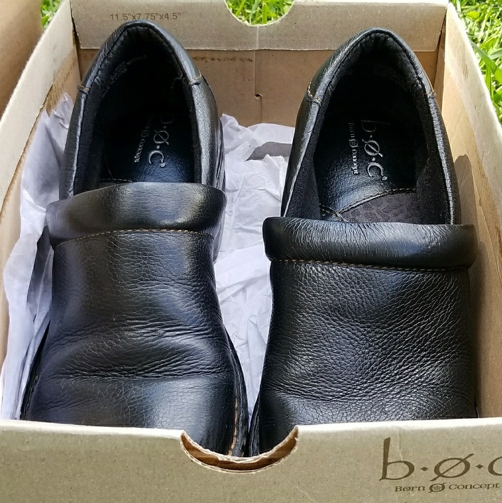 Boc black clogs size 8