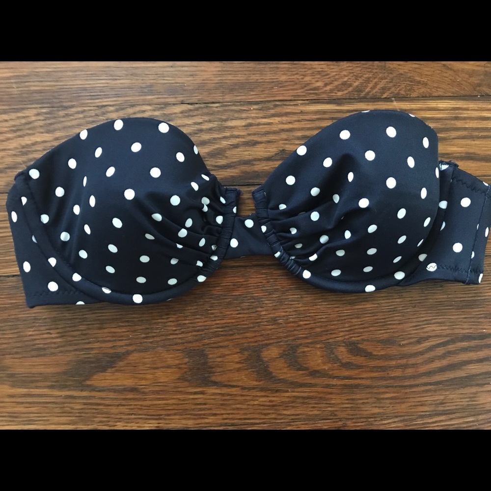 J crew bikini underwire top 34B Navy