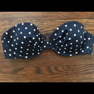 J crew bikini underwire top 34B Navy