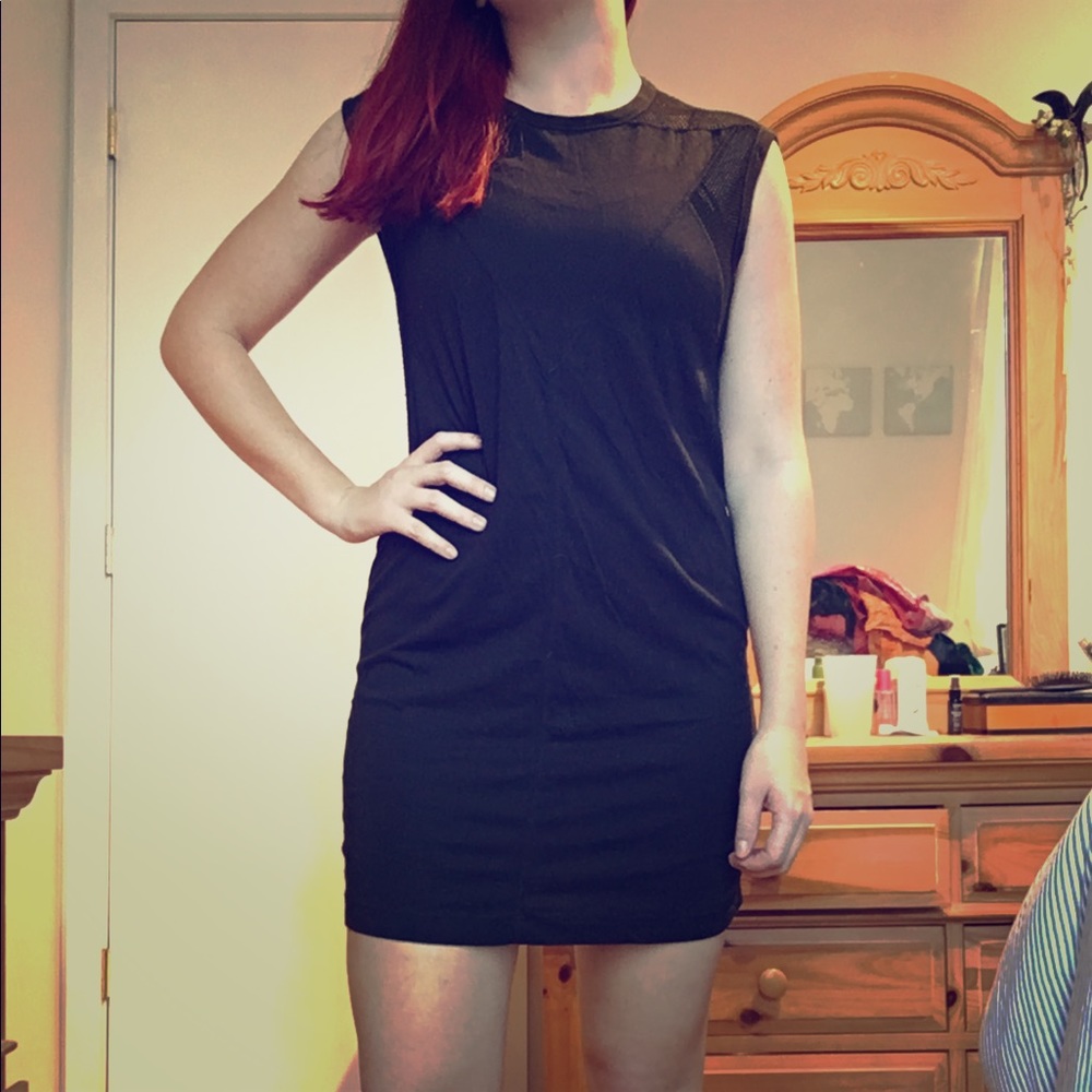 T by Alexander Wang black day dress