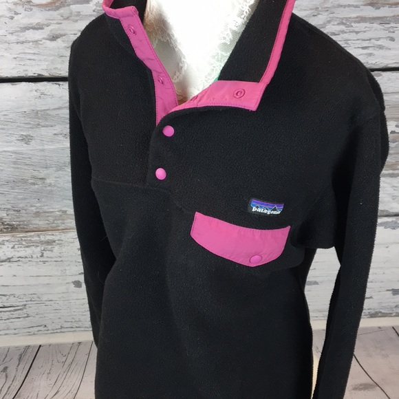 Patagonia Jackets & Blazers - 🍁 Patagonia Synchilla Black Ladies Pullover Sz L