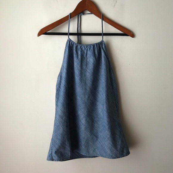 GAP Tops - GAP chambray halter top