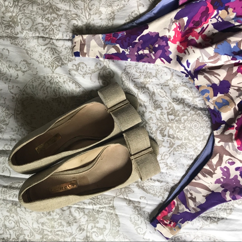 {Louis et Cie} Nadia bow peep toe pumps
