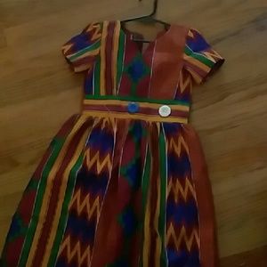 Little Girls African Cloth Dress