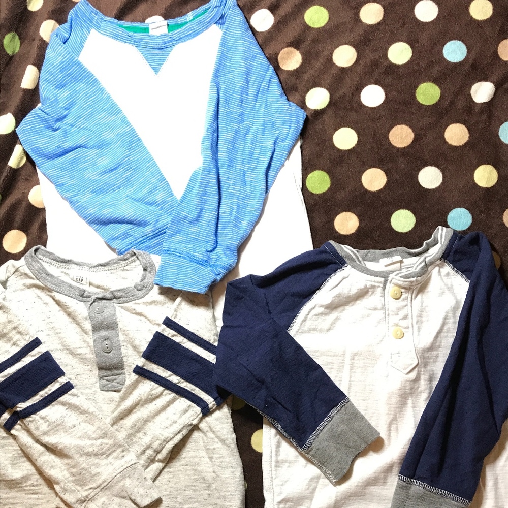 GAP Long Sleeve Henley's