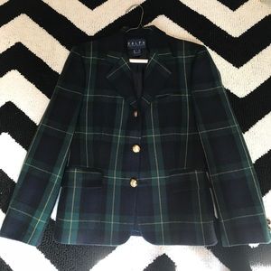 Ralph Lauren plaid blazer