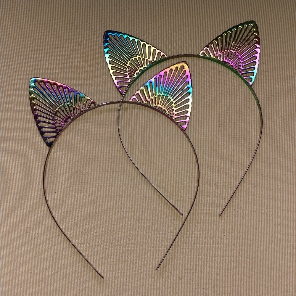 Rainbow Iridescent Cat Ears