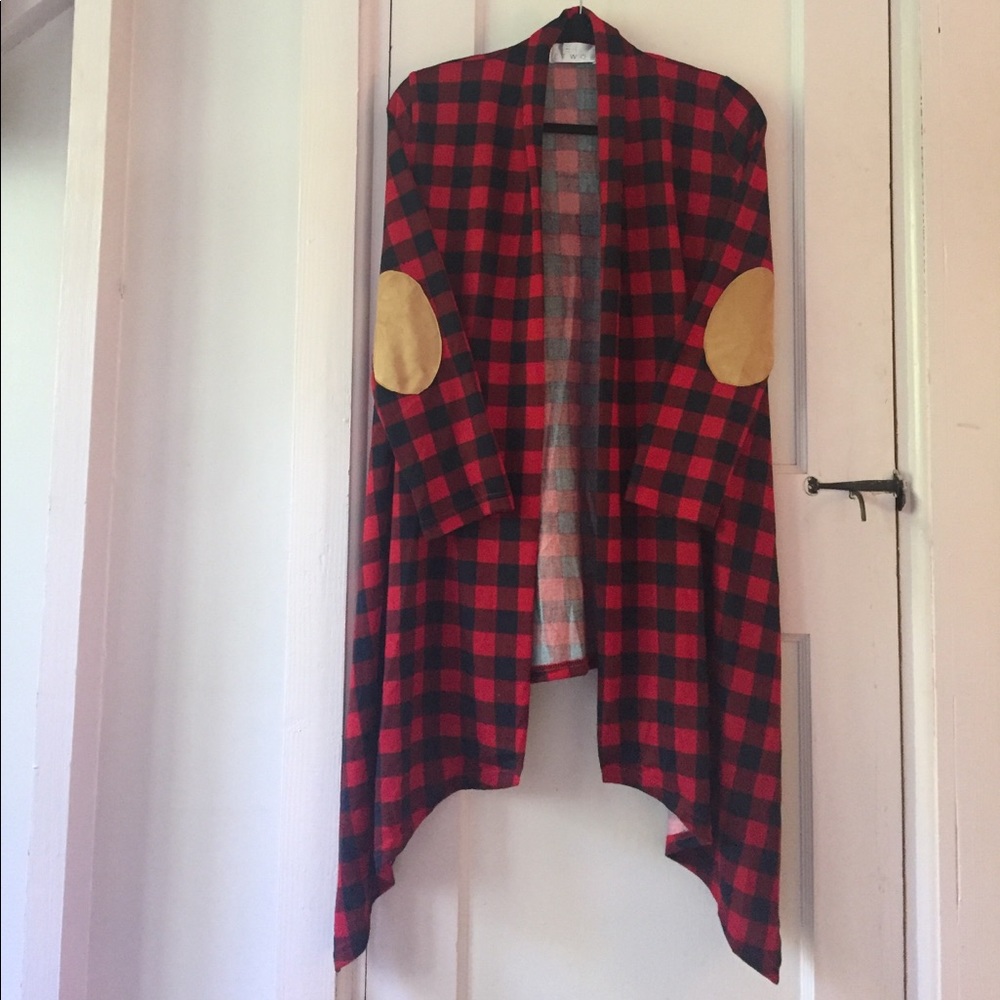 Women's Lightweight Checkered Cardigan