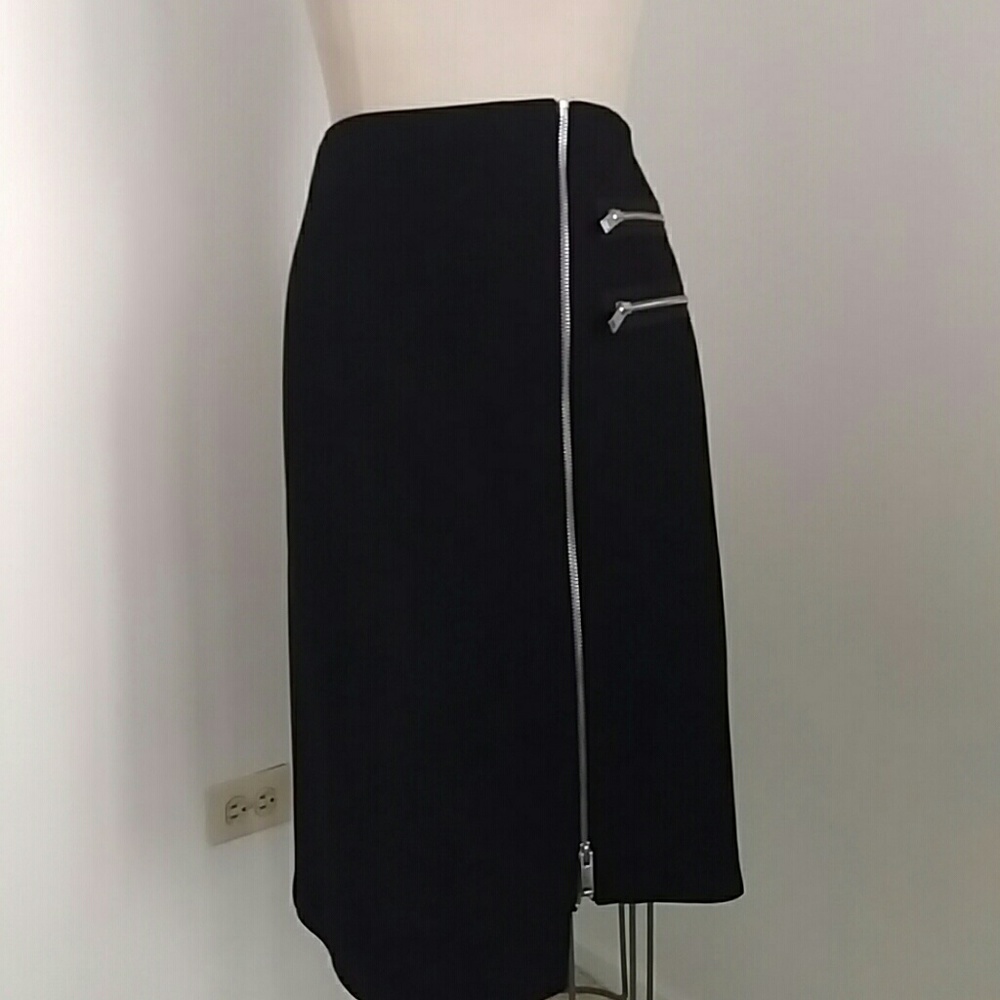 Zara zipper detail pencil skirt