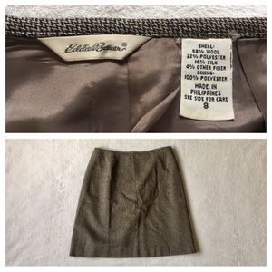 Eddie Bauer wool blend skirt size 8
