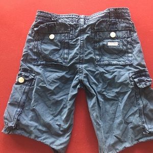 True Religion Men's Distressed Cargo Shorts
