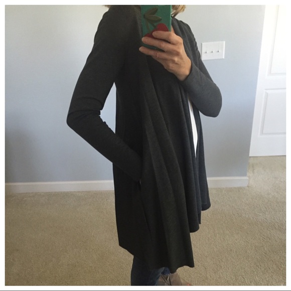 🎃1 Large Left🎃Charcoal Grey Open Cardigan - Picture 4 of 5