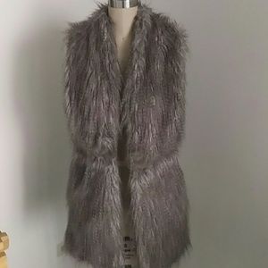 Faux fur vest