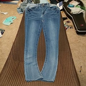 Skinny Kicks. Light rich blue color.