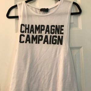Private Party Champagne Campaign Tank