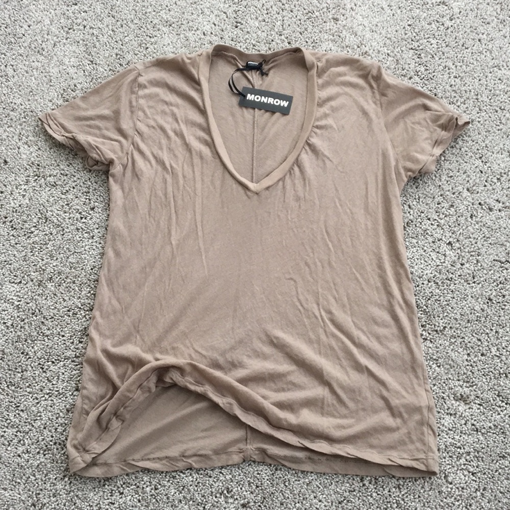 NWT Monrow oversized v-neck tee M