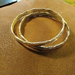 Taxco silver bangles
