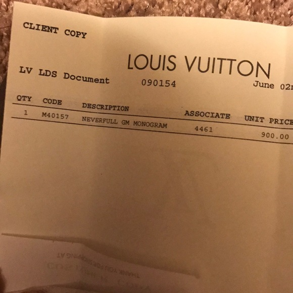 ***SOLD***Authentic LV Neverfull GM - ***SOLD*** - Picture 3 of 8