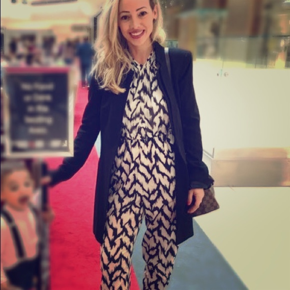 Jumpsuit white and black