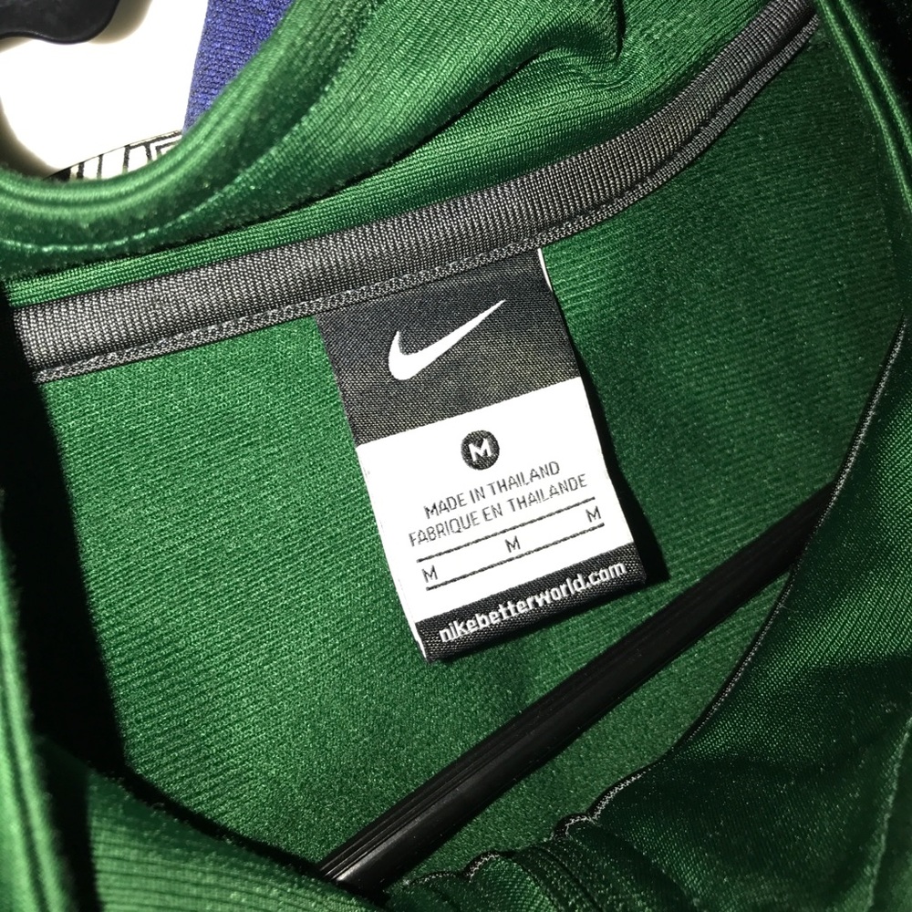 Nike Men's Green Track Sweater Dri-Fit - Picture 4 of 5