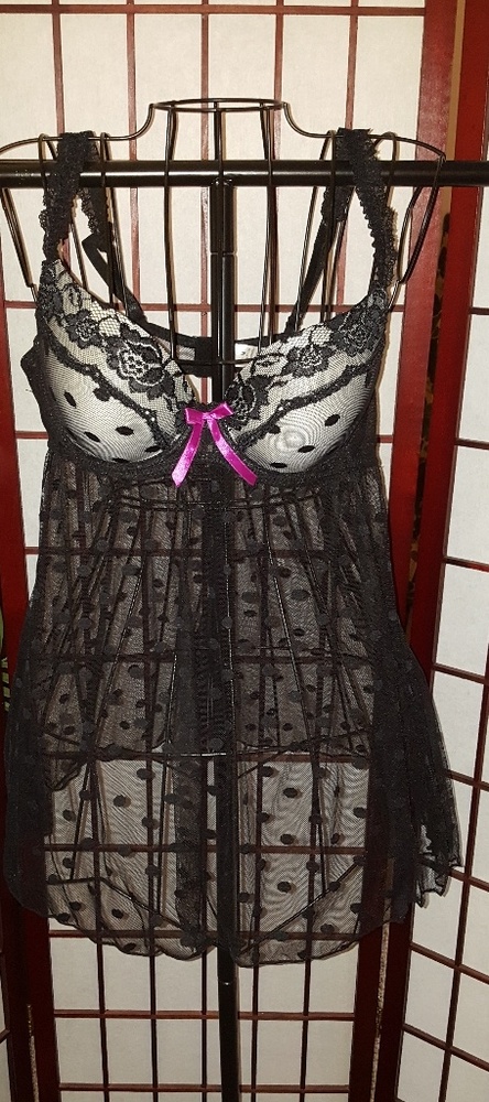 Black & White see thru Lingerie