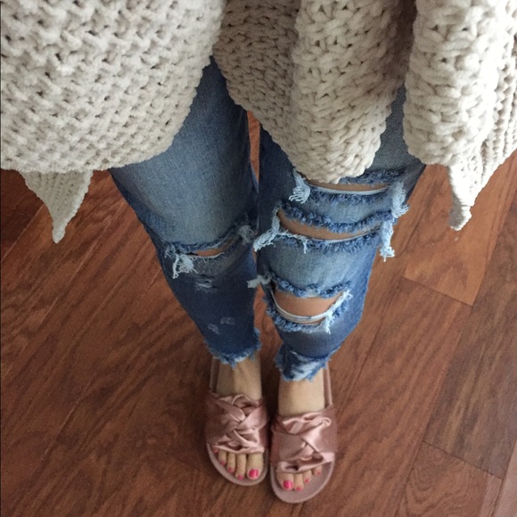 💥LAST ITEM💥Pink Satin Bow Slides - Picture 2 of 4