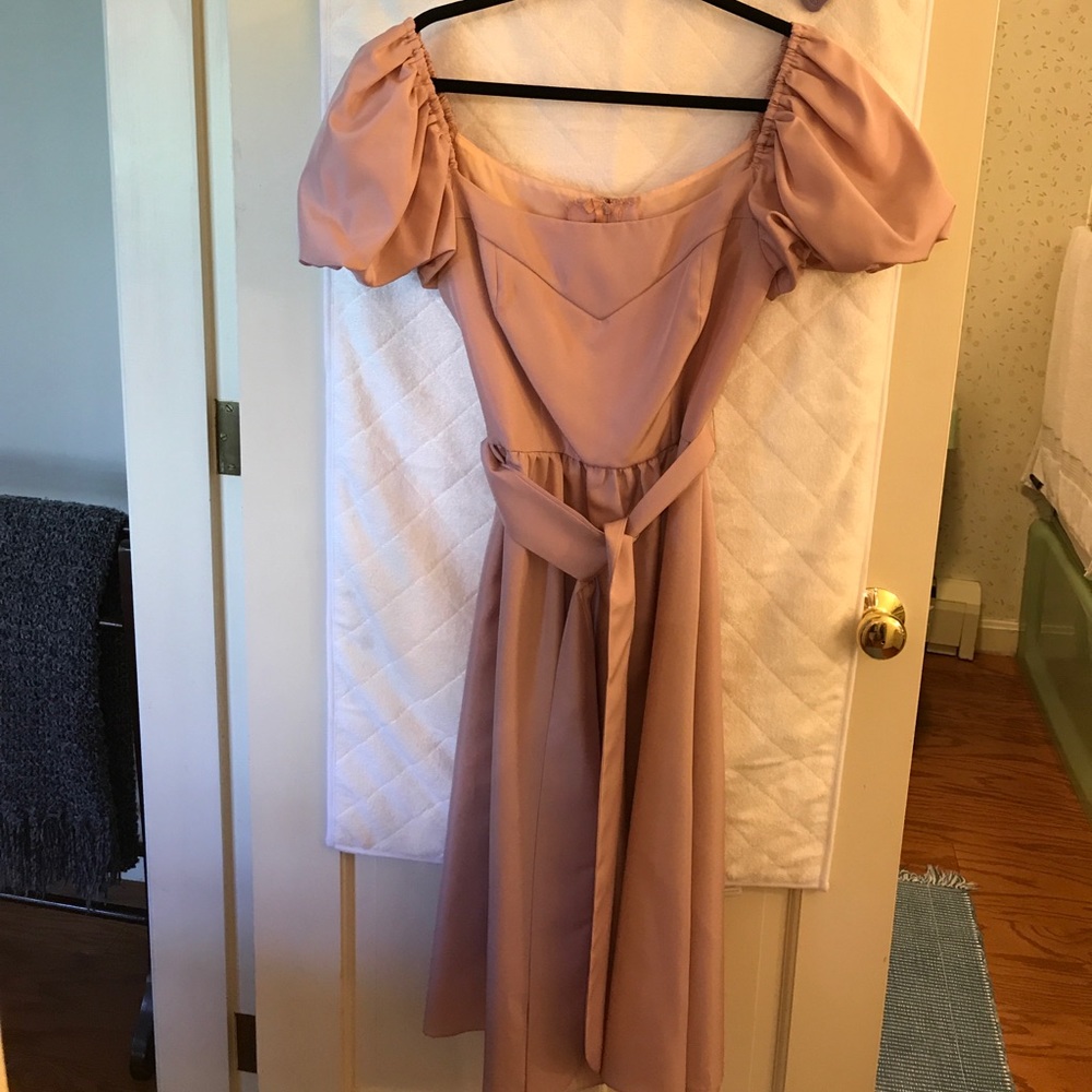 Silk prom dress size unknown approx 10