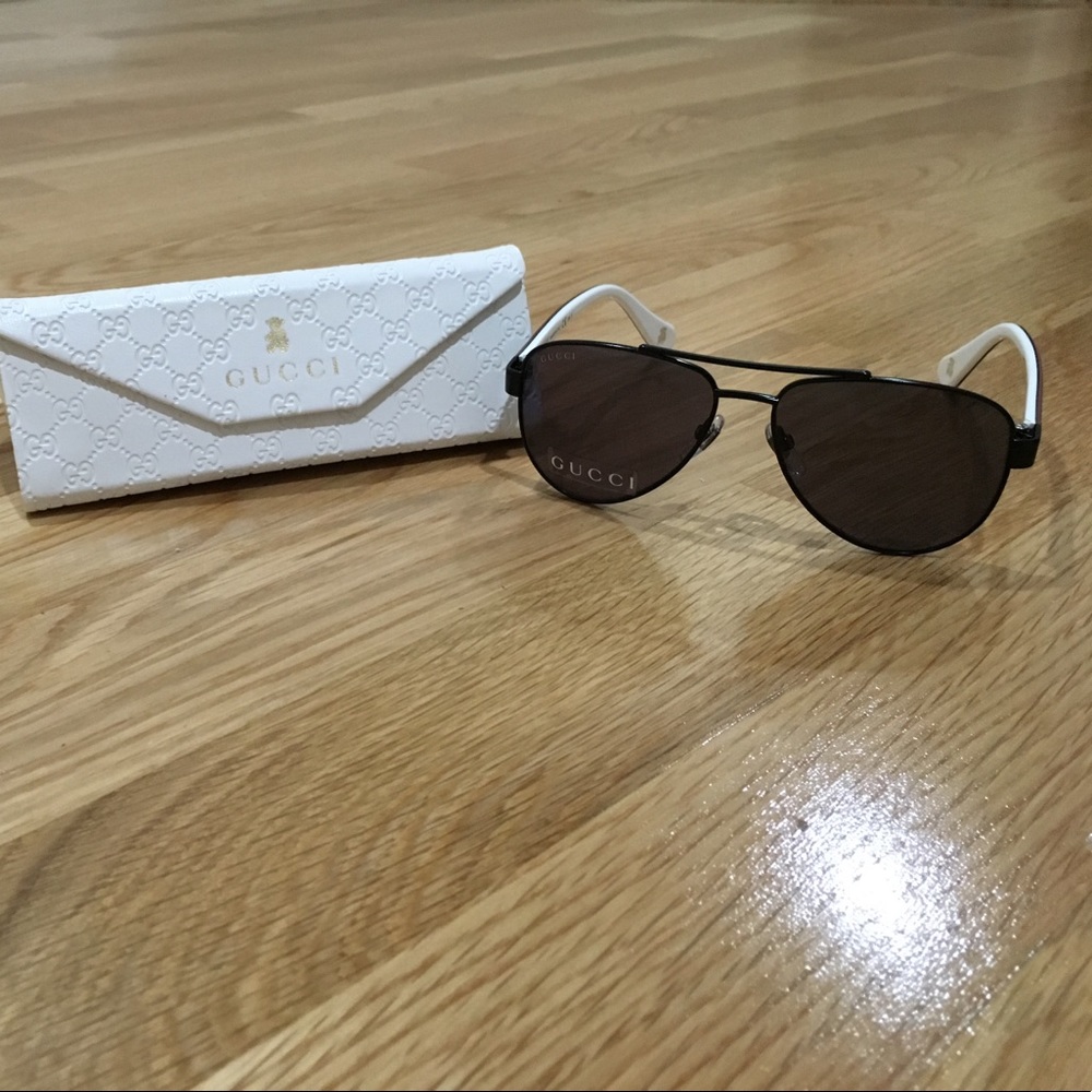 Gucci Kids Aviator Sunglasses - New