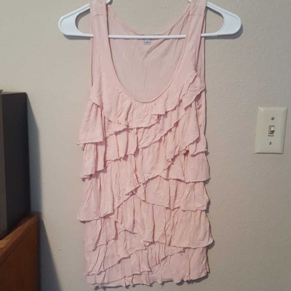 Cute ruffle tank