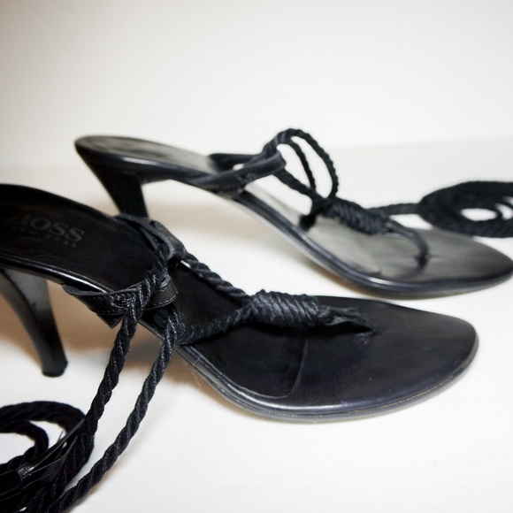 🌿Black HUGO BOSS Gladiator Sandals🌿 - Picture 2 of 5