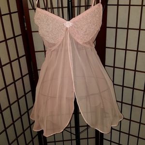 Pink see thru Lingerie