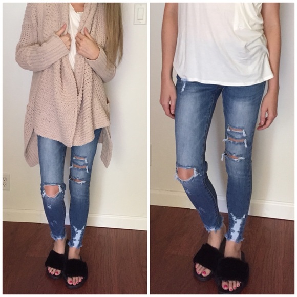 LAST ITEM (10)▫️Black Furry Slides - Picture 2 of 5