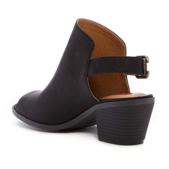 Chic Peep Toe Slingback Bootie - Picture 2 of 3