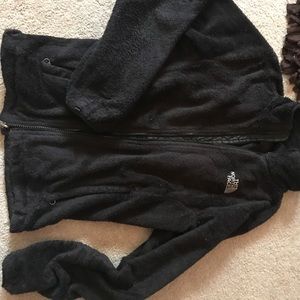 Black fleece fuzzy north face