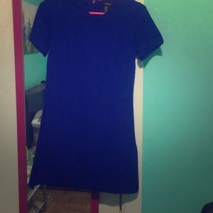 Blue mini dress