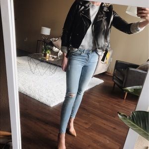 ZARA Leather Jacket Size S