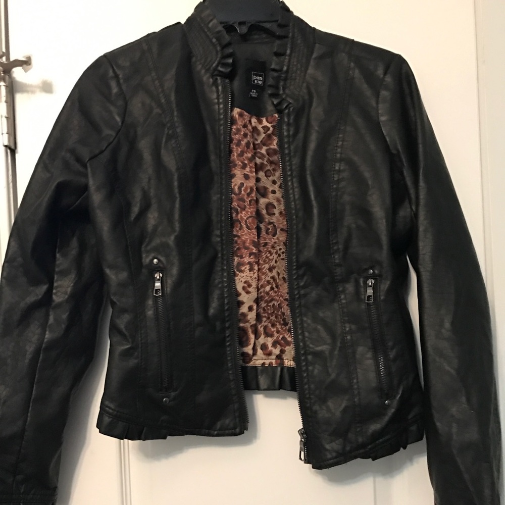 Pimkie black leather jacket