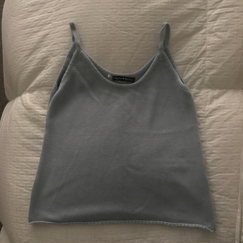 LILAC CROPPED SWEAT TANK BRANDY MELVILLE