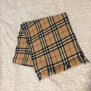 Check wool Burberry scarf