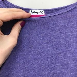 NWOT Splendid l/s purple top with gold sparkle 4/5