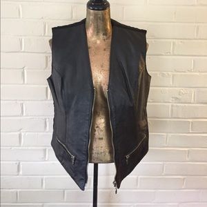 Genuine leather vest