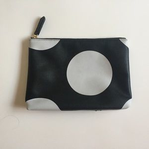 SOLD // Black Polka Dot Clutch