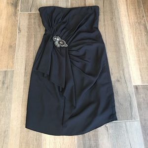 MM Couture Black Cocktail Dress