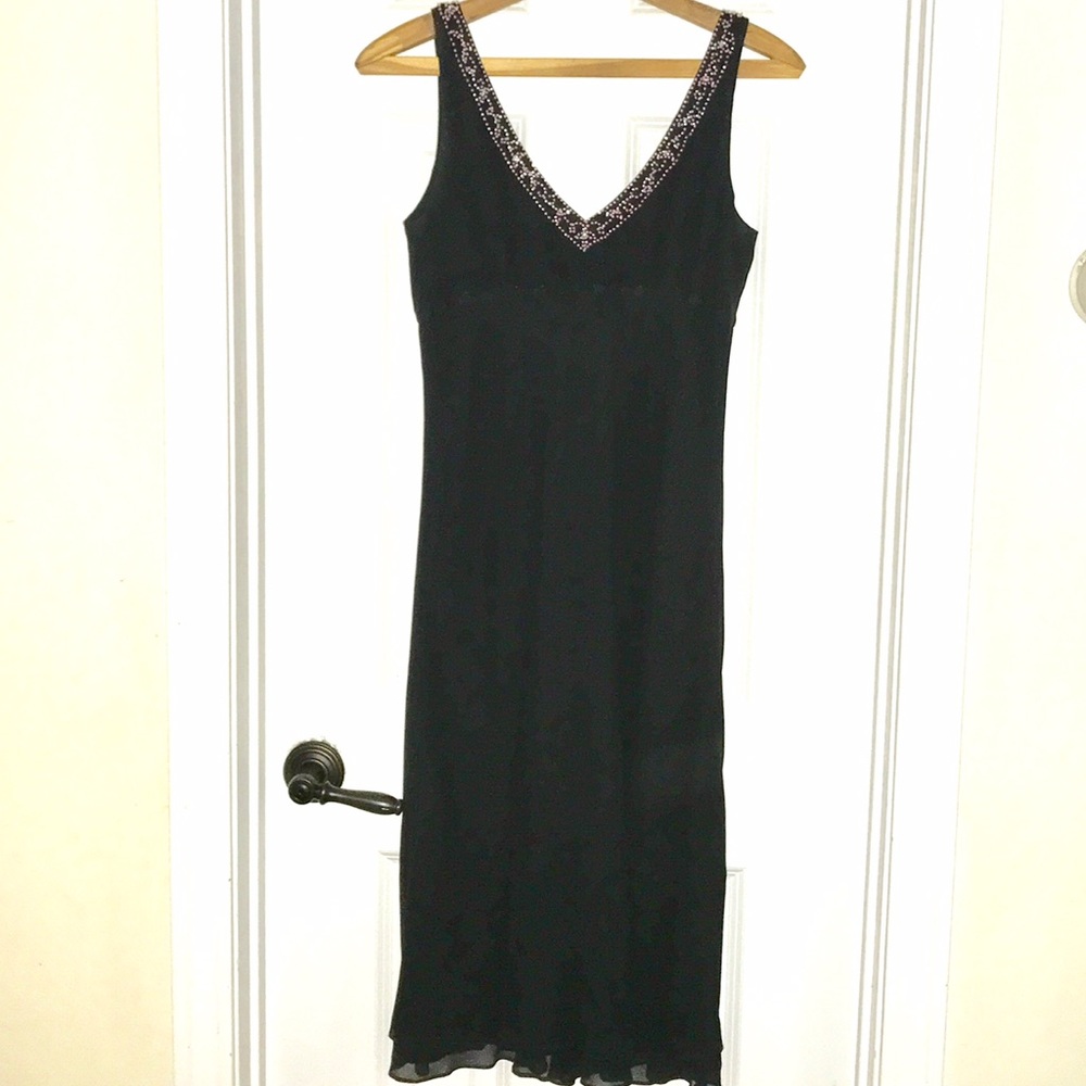 Ann Taylor Black Silk Dress