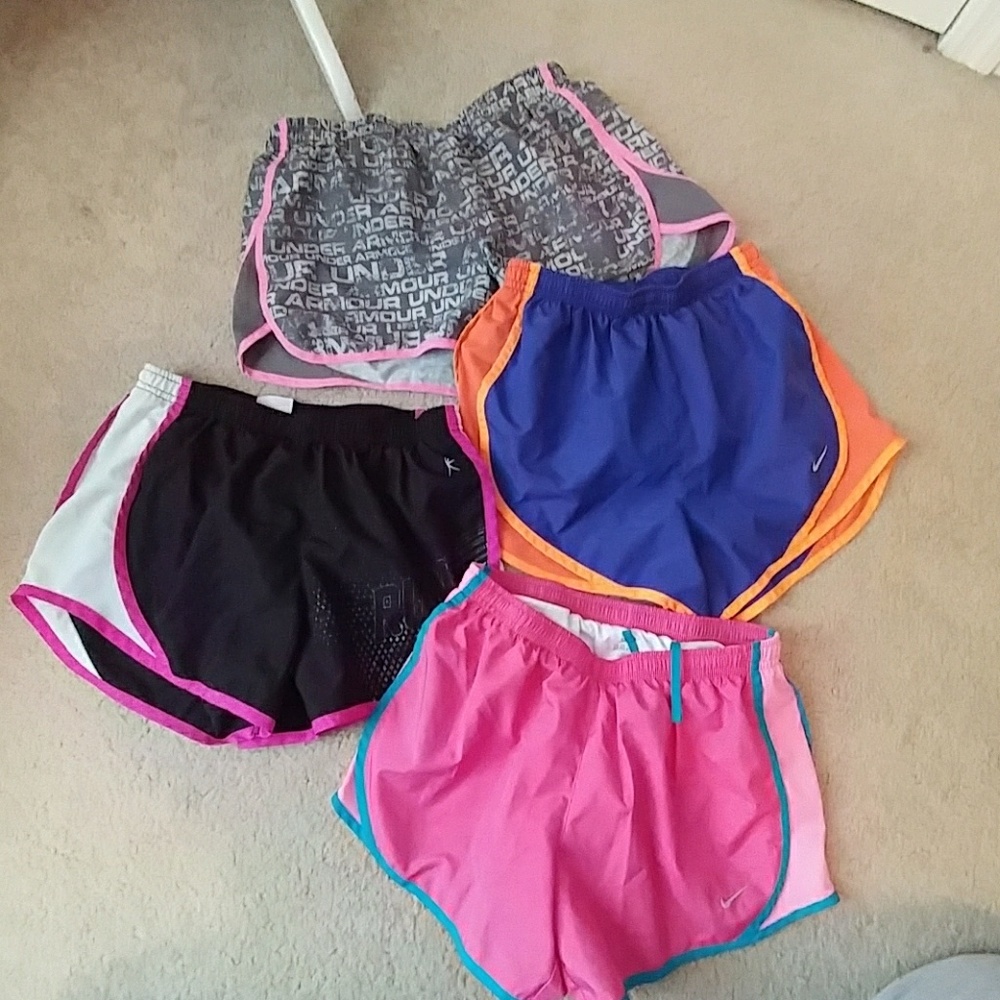 4 PAIRS OF ATHLETIC SHORTS