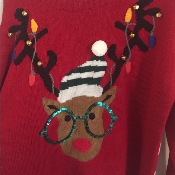 NEW DIRECTIONS REINDEER SWEATER SIZE XL - Picture 4 of 4