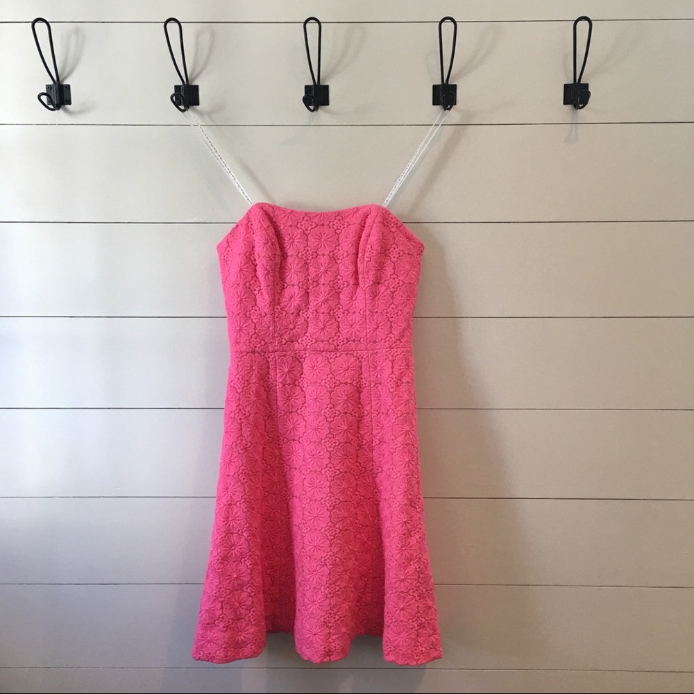 Lilly Pulitzer Payton Pink Strapless Dress