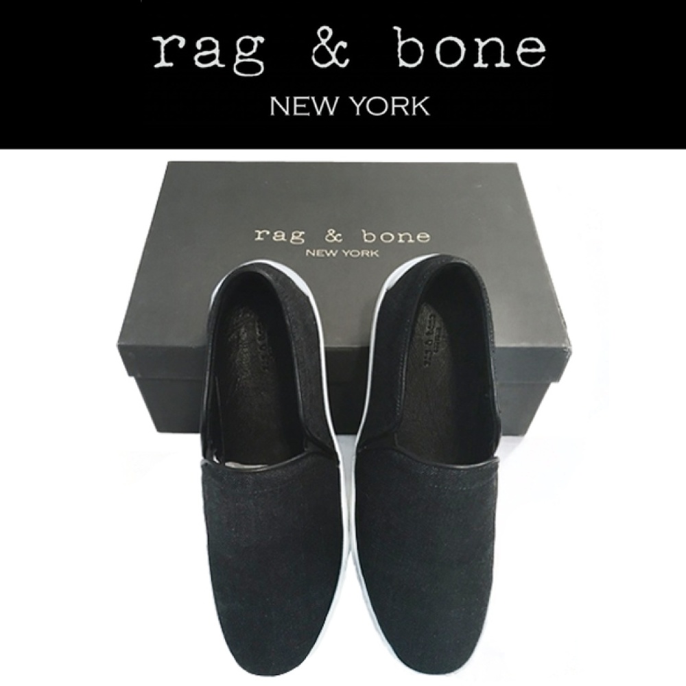 NIB Rag & Bone Kent Slip on Shoes, Indigo (Denim)