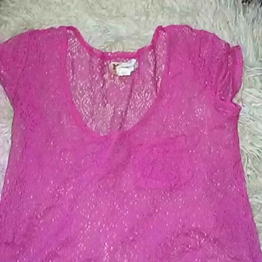🌼Festi Companion Lacy Pink Shirt🐦